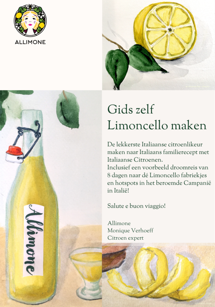 Guide make your own Limoncello including a dream trip in Campania, Italy